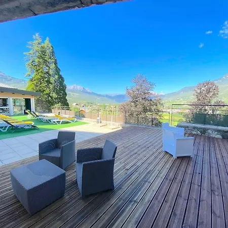 T3 Avec Vue Sur Les Montagnes - Piscine - Sauna Appartement